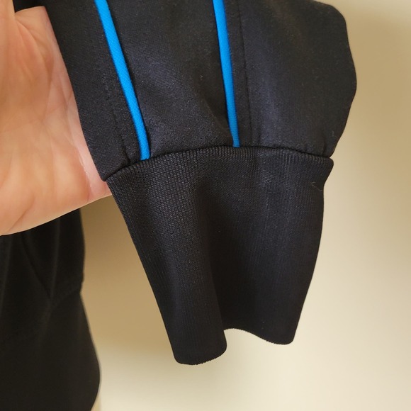 IZOD Movement Track Jacket Womens Medium Zip Blue Black Activewear Pockets - Picture 4 of 12